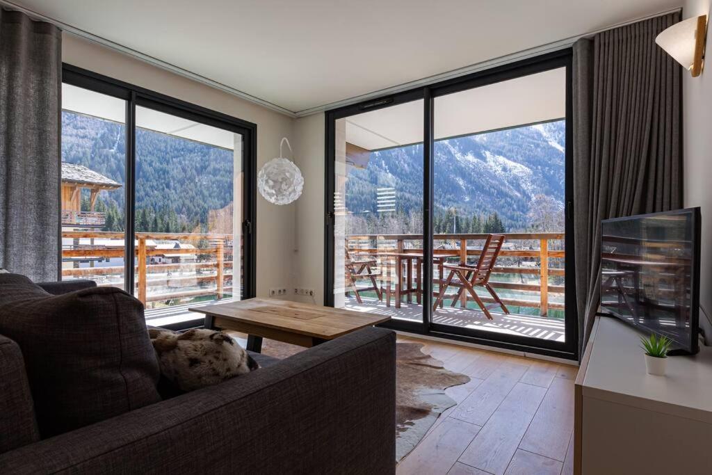 Modern 2Br 5* Pool Gym Spa Garage Mont-Blanc View Chamonix Kültér fotó