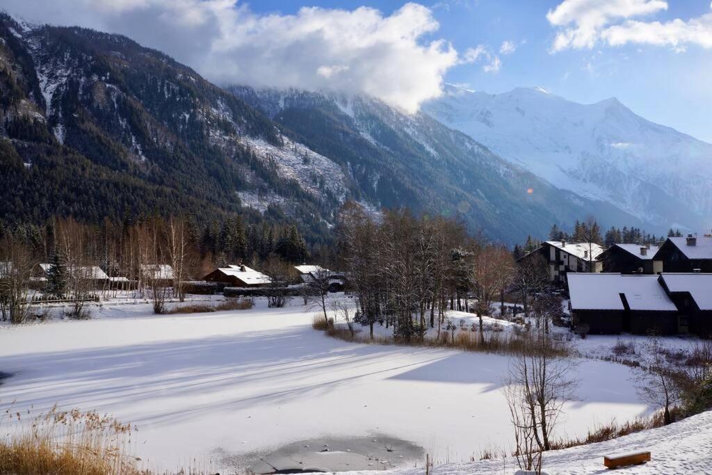 Modern 2Br 5* Pool Gym Spa Garage Mont-Blanc View Chamonix Kültér fotó