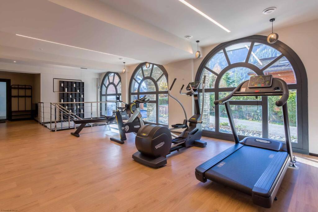 Modern 2Br 5* Pool Gym Spa Garage Mont-Blanc View Chamonix Kültér fotó